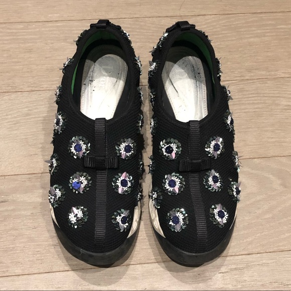 DIOR black mesh embellished fusion sneakers - Picture 1 of 3